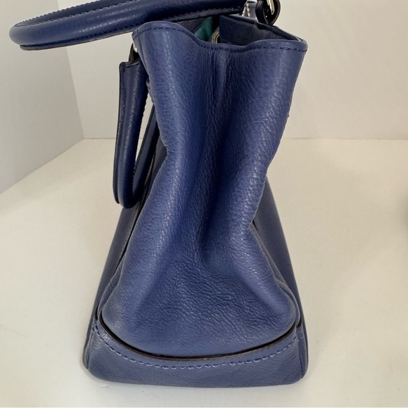 Coach Park Pebbled Leather Carryall Satchel F23280 French Blue - Picture 15 of 17